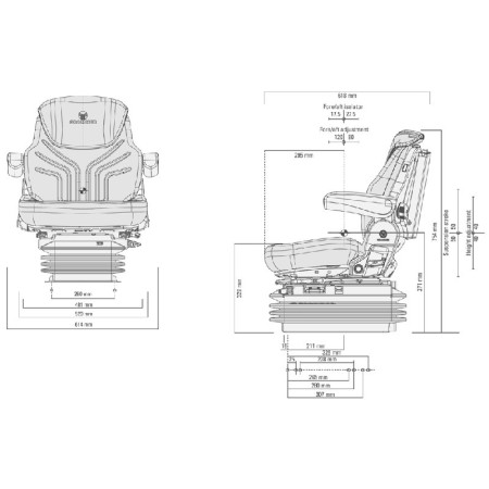 ASIENTO GRAMMER MAXIMO COMFORT