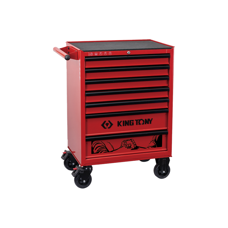 CARRO PARA TALLER -  7 CAJONES ROJO