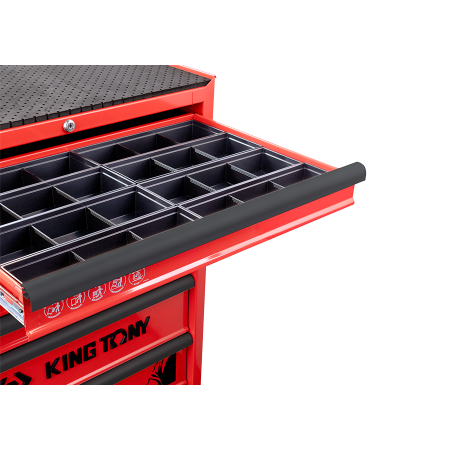 CARRO PARA TALLER -  7 CAJONES ROJO