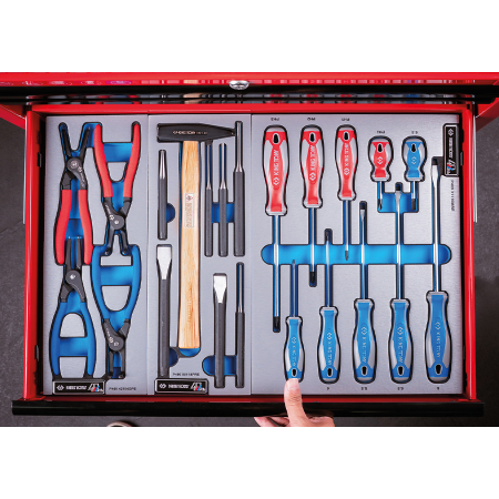 CARRO DE HERRAMIENTAS + 179 HERRAMIENTAS ROJO