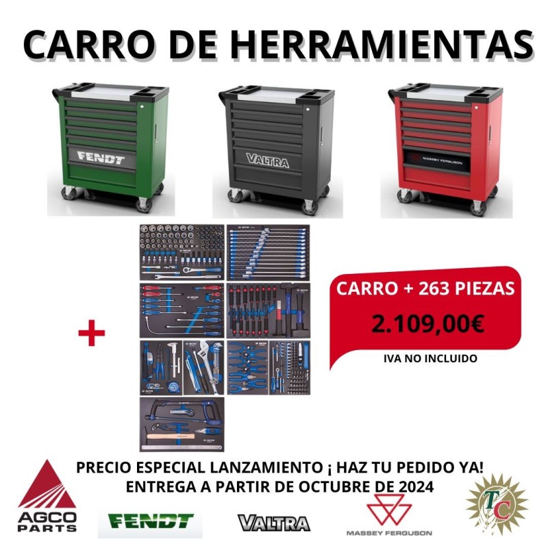 CARRO DE HERRAMIENTAS +263 PIEZAS