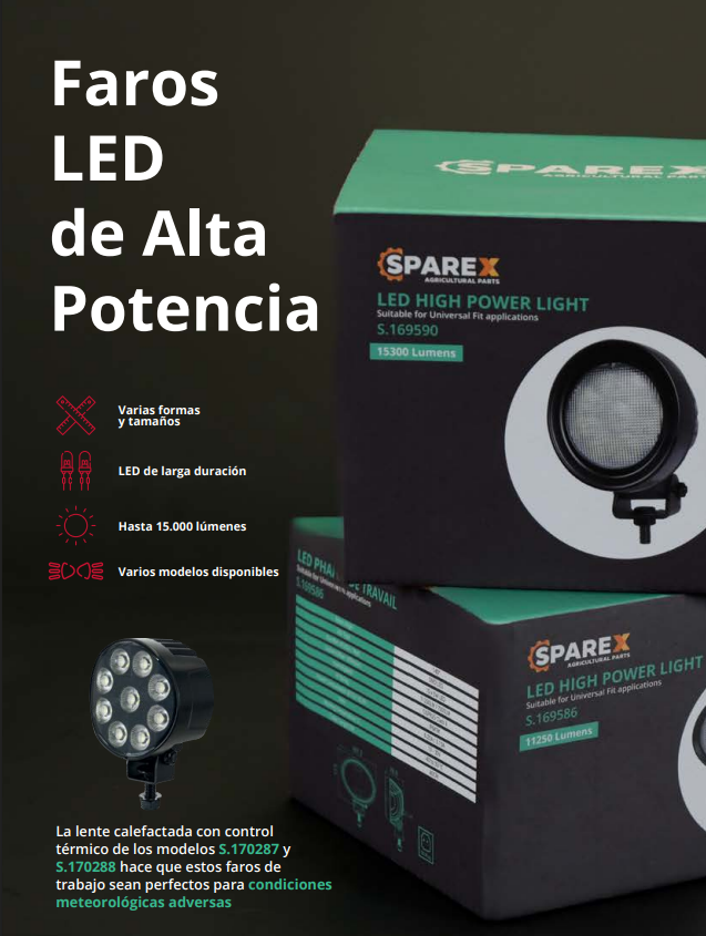 FAROS LED DE ALTA POTENCIA SPAREX